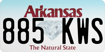 AR license plate 885KWS