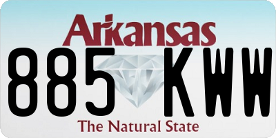 AR license plate 885KWW