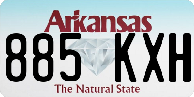 AR license plate 885KXH