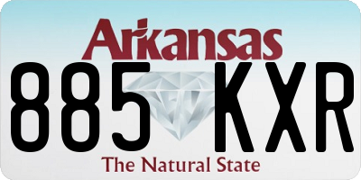 AR license plate 885KXR