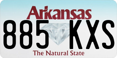 AR license plate 885KXS