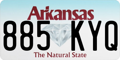 AR license plate 885KYQ