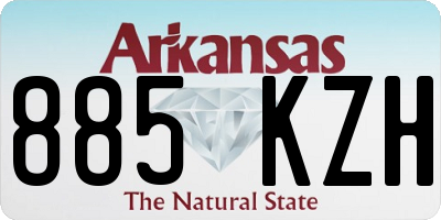 AR license plate 885KZH