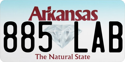 AR license plate 885LAB