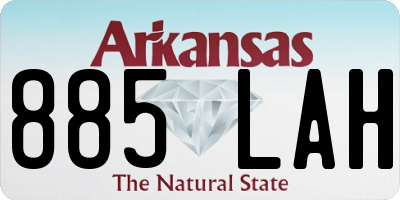 AR license plate 885LAH