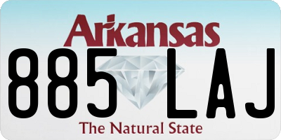 AR license plate 885LAJ