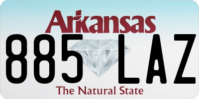 AR license plate 885LAZ