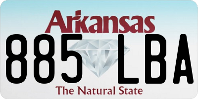 AR license plate 885LBA