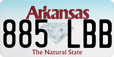 AR license plate 885LBB