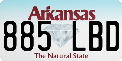 AR license plate 885LBD