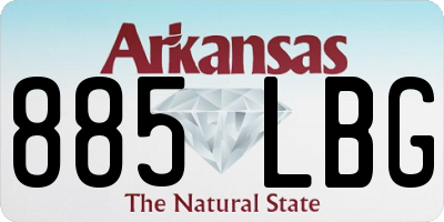 AR license plate 885LBG