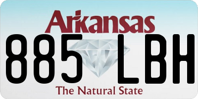 AR license plate 885LBH