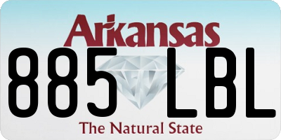 AR license plate 885LBL
