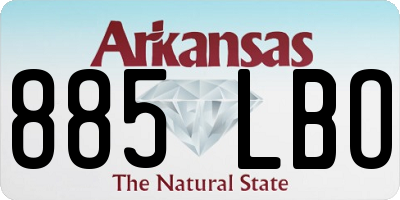 AR license plate 885LBO