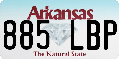 AR license plate 885LBP
