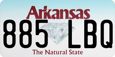 AR license plate 885LBQ