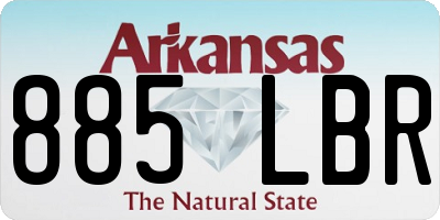 AR license plate 885LBR