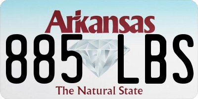 AR license plate 885LBS