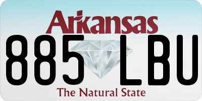 AR license plate 885LBU