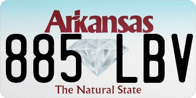 AR license plate 885LBV