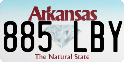 AR license plate 885LBY