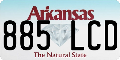 AR license plate 885LCD