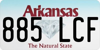 AR license plate 885LCF