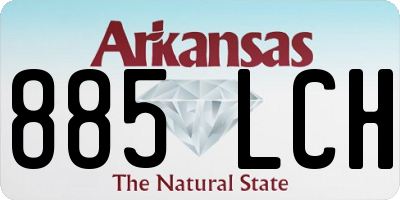 AR license plate 885LCH