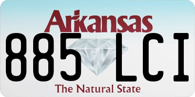 AR license plate 885LCI