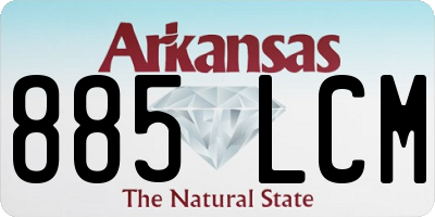 AR license plate 885LCM