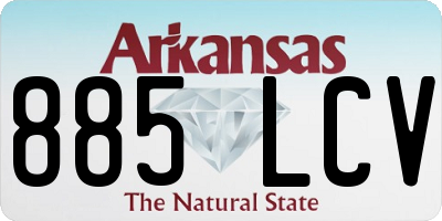 AR license plate 885LCV