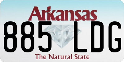 AR license plate 885LDG