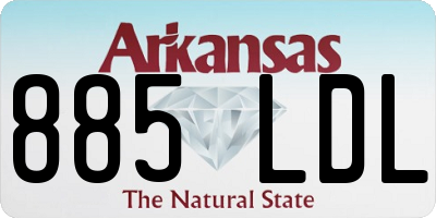 AR license plate 885LDL