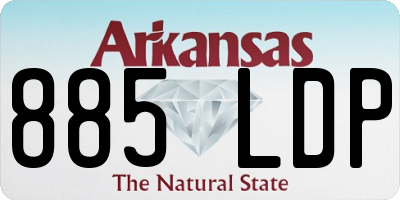 AR license plate 885LDP