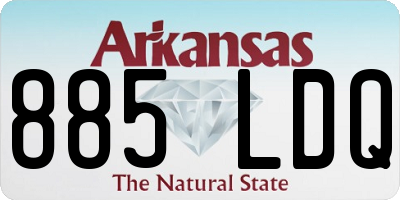 AR license plate 885LDQ