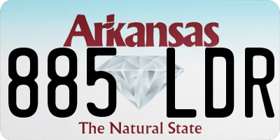 AR license plate 885LDR