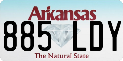 AR license plate 885LDY