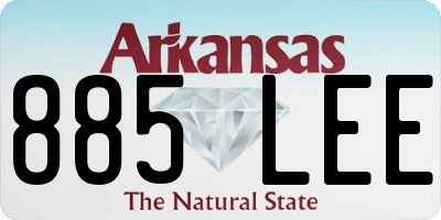 AR license plate 885LEE