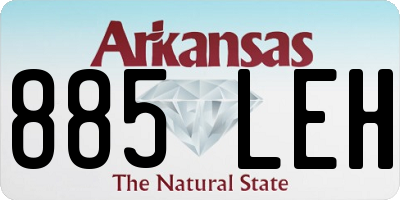 AR license plate 885LEH