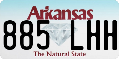AR license plate 885LHH