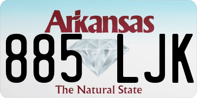AR license plate 885LJK