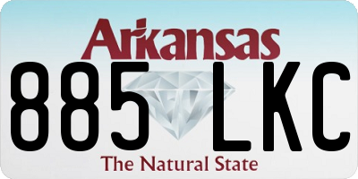 AR license plate 885LKC