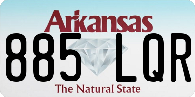 AR license plate 885LQR