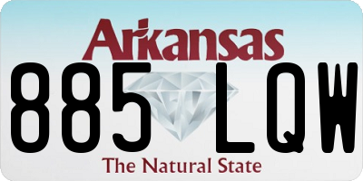 AR license plate 885LQW