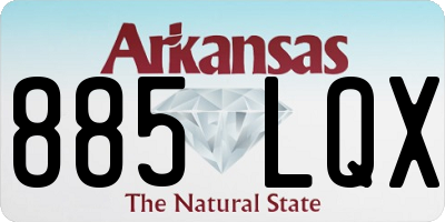 AR license plate 885LQX