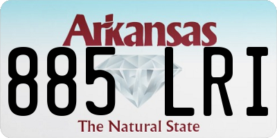 AR license plate 885LRI