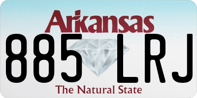 AR license plate 885LRJ