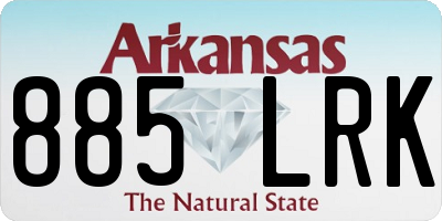 AR license plate 885LRK