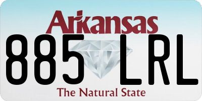 AR license plate 885LRL
