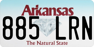 AR license plate 885LRN